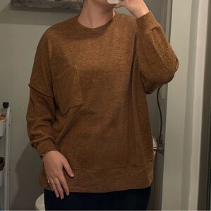 Zenana Women's Camel Sweater